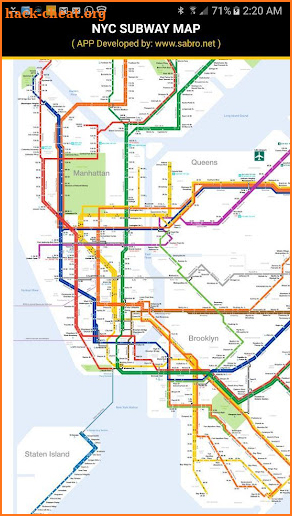 NYC Subway Map MTA New York City Metro Offline screenshot