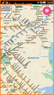 NYC Subway map offline version screenshot