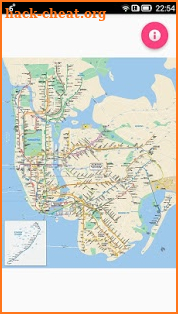 NYC Subway map offline version screenshot