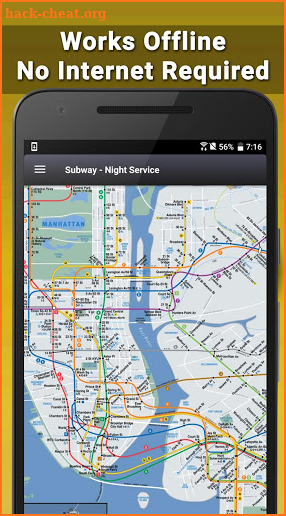 NYC Subway Map with MTA Bus, LIRR & Metro North screenshot