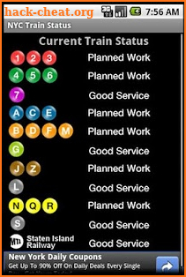 NYC Train Status screenshot