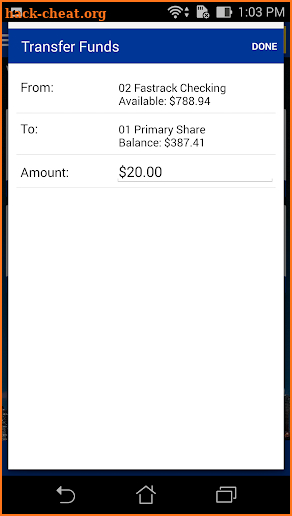 NYMCU Mobile Banking screenshot