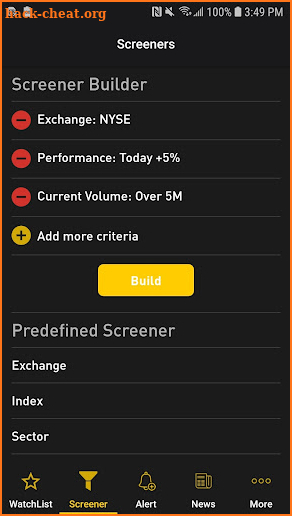 NYSE Live Stock Market screenshot