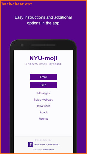 NYU-moji screenshot