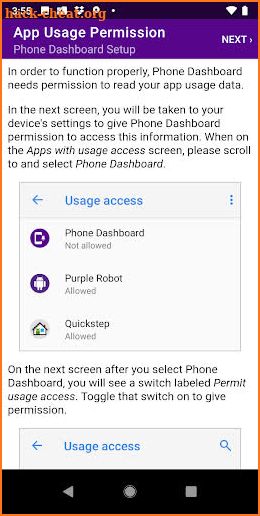 NYU Stanford Phone Dashboard screenshot