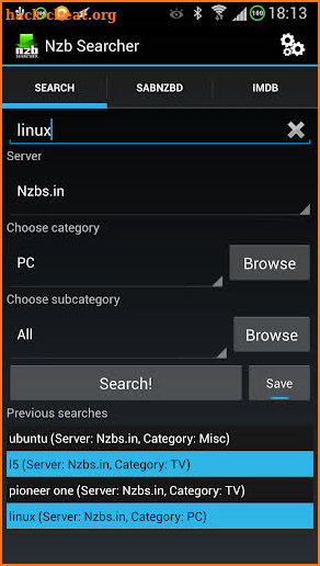 Nzb Searcher (Newznab) screenshot