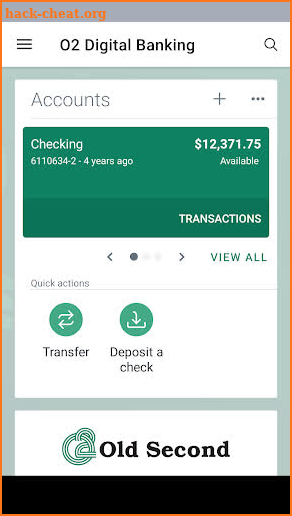 O2 Digital Banking screenshot
