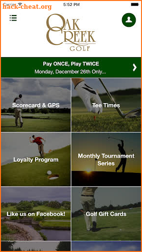 Oak Creek Golf Club screenshot