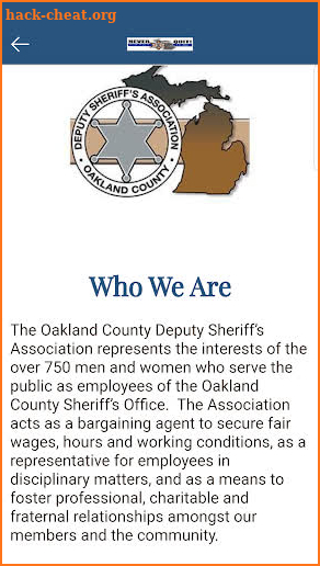 Oakland County Deputy Sheriff's Association screenshot