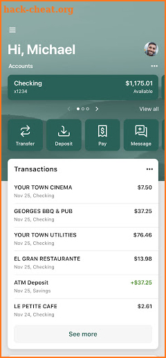 OakStar Bank Mobile screenshot