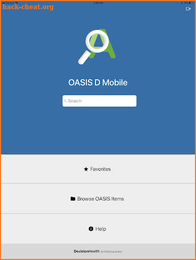 OASIS D screenshot