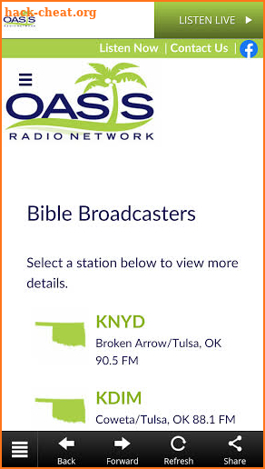 Oasis Radio Network screenshot