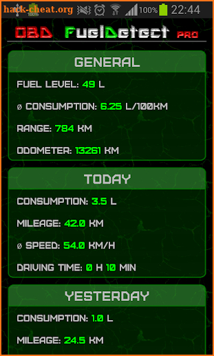 OBD Fuel Detect PRO screenshot