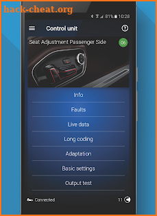 OBDeleven PRO car diagnostics app VAG OBD2 Scanner screenshot