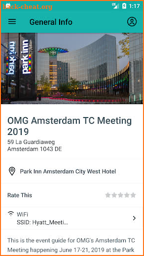 Object Management Group Events screenshot