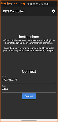 OBS Controller screenshot