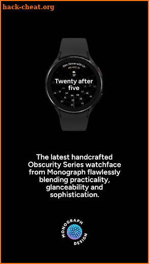 Obscurity Concentric Watchface screenshot