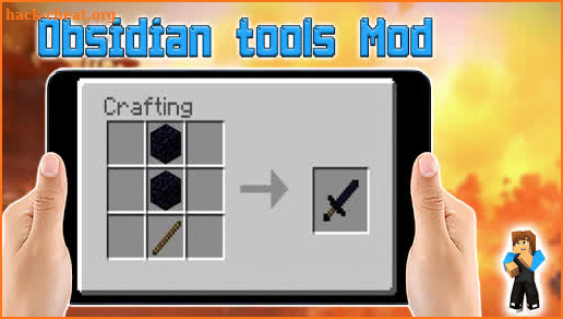 Obsidian Tools Mod for Minecraft PE screenshot