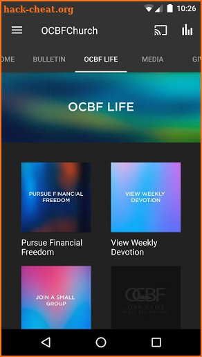 OCBFChurch App screenshot