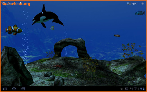 Ocean Aquarium 3D Wallpaper screenshot
