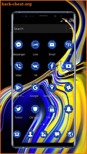 Ocean Blue Theme for Galaxy Note9 screenshot
