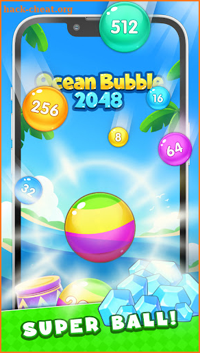 Ocean Bubble 2048 screenshot