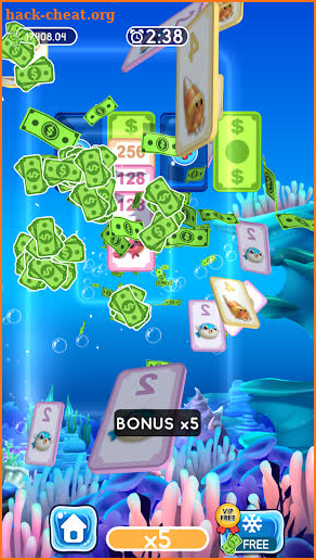 Ocean Merge Puzzle: 2048 Card screenshot
