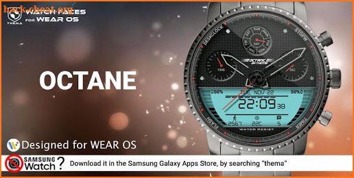Octane Watch Face & Clock Widget screenshot
