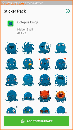 Octopus Sticker for WhatApp screenshot