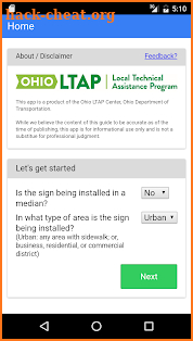ODOT Traffic Sign Installation screenshot