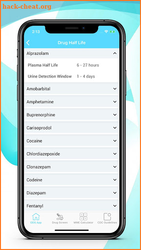 ODS Opioid Drug Screen screenshot