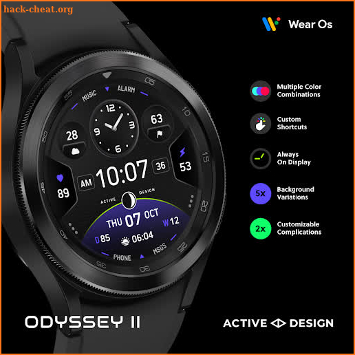 Odyssey 2: Hybrid Watch Face screenshot