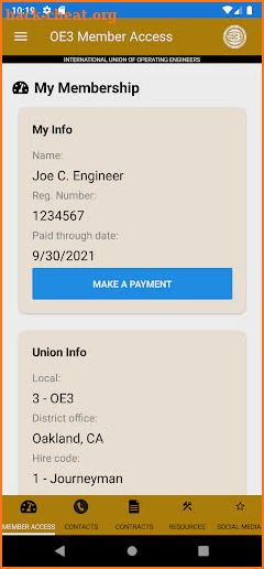 OE3 Member Access screenshot