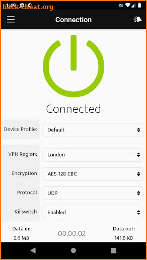 Oeck VPN screenshot