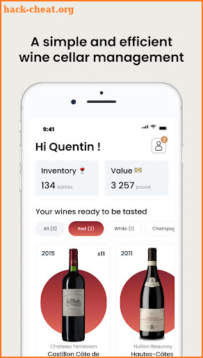 Oeni - Wine cellar management screenshot