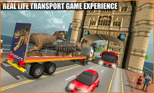 Off-Road Jurassic Zoo World Dino Transport Truck screenshot