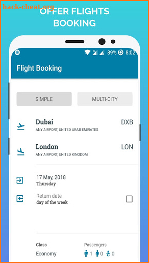 Offer Flights - Air Ticket Booking App screenshot