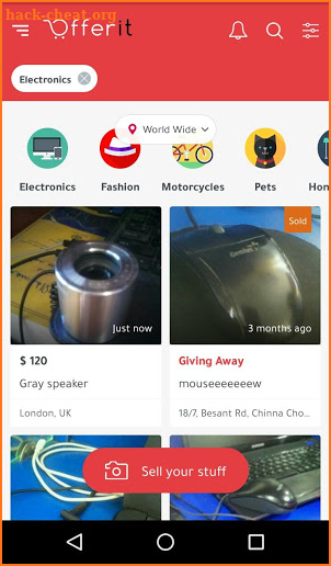 OfferIt - Buy and Sell Used Stuff Locally screenshot