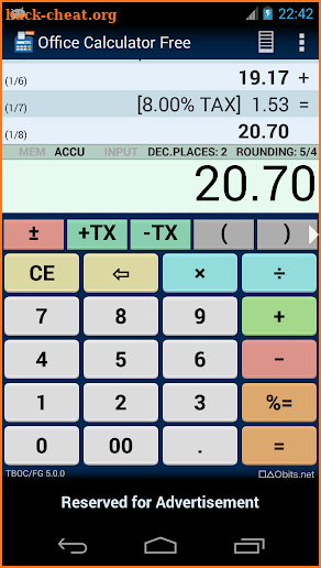 Office Calculator Free screenshot