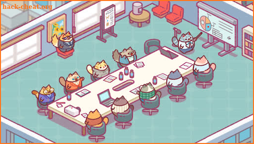 Office Cat: Idle Tycoon Game screenshot