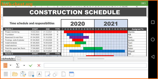 Office: PlanMaker (compatible with Excel) screenshot