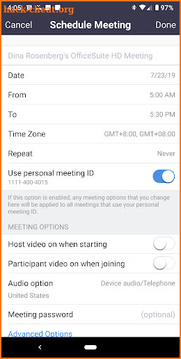 OfficeSuite HD Meeting screenshot