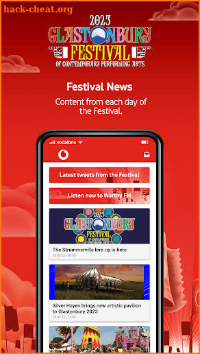 Official Glastonbury App 2023 screenshot