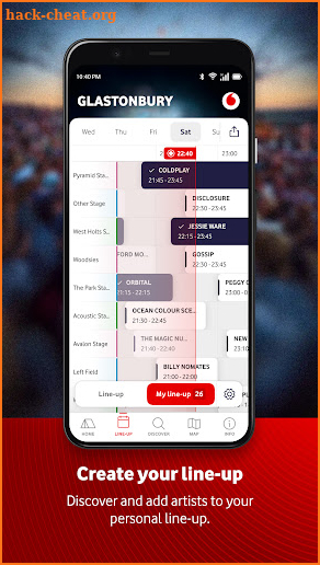 Official Glastonbury App 2024 screenshot