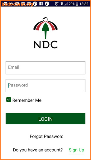 Official NDC App screenshot