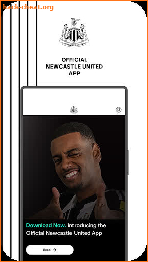 Official Newcastle United App screenshot