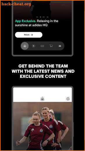 Official Newcastle United App screenshot