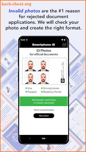 Official Passport photo screenshot