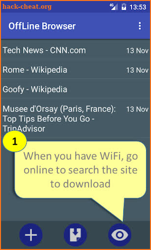 Offline Browser screenshot