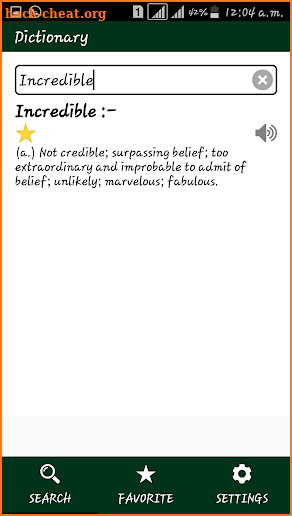 Offline English Dictionary screenshot